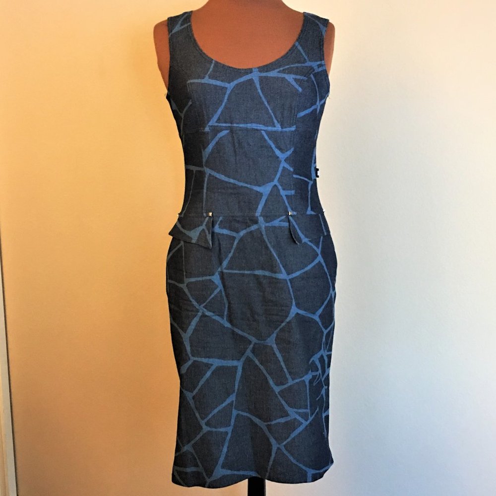 NATHALIE CHAIZE PARIS Sleeveless Denim Dress - Picture 2 of 16